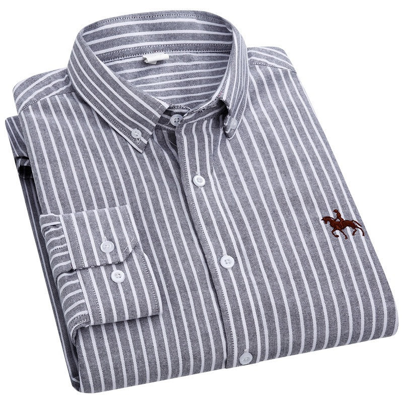 Camisa de vestir a rayas con diseño de jinete Hitch33™