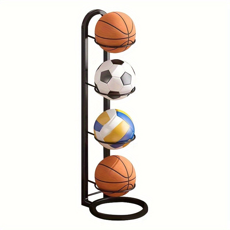 Support de rangement portable pour balles en acier au carbone, présentoir pour basket-ball, football et volley-ball