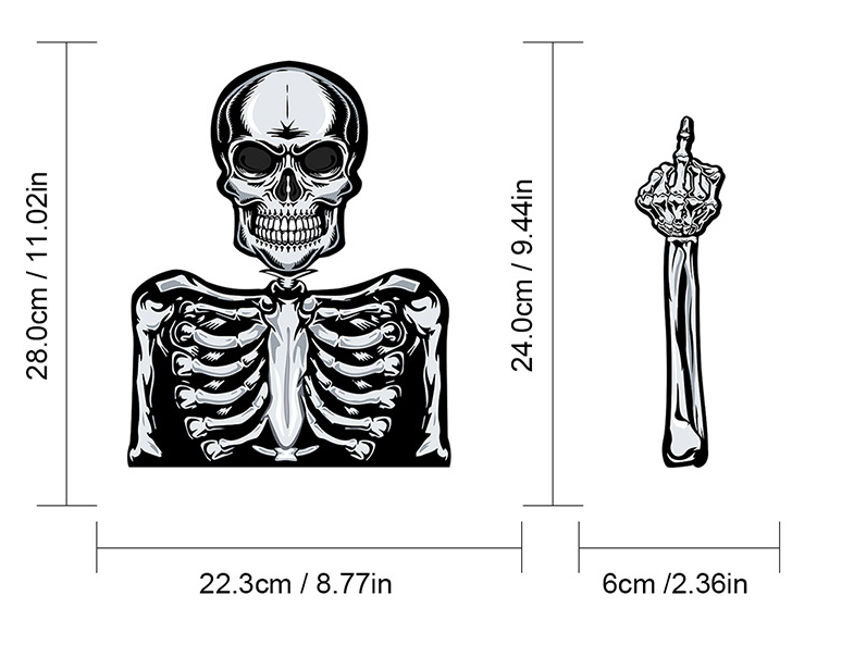 Autocollant d'essuie-glace d'Halloween