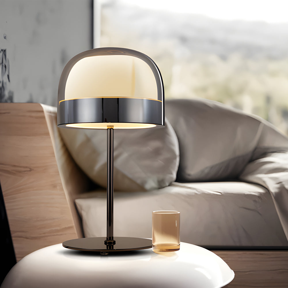 Equatore - Lampe de table en verre avec veilleuse à deux niveaux