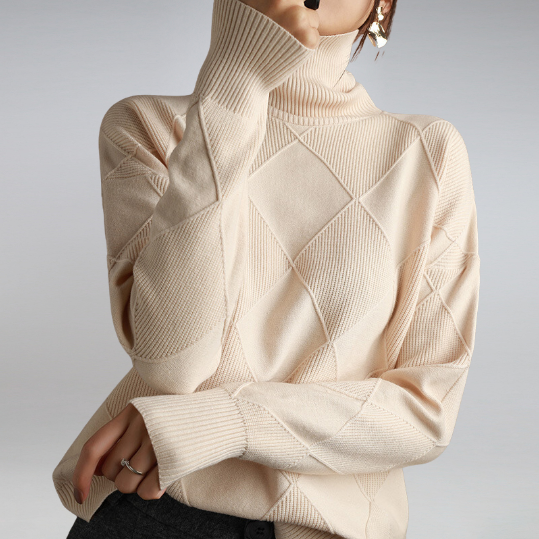 Adelle™ Cashmere Turtleneck-genser