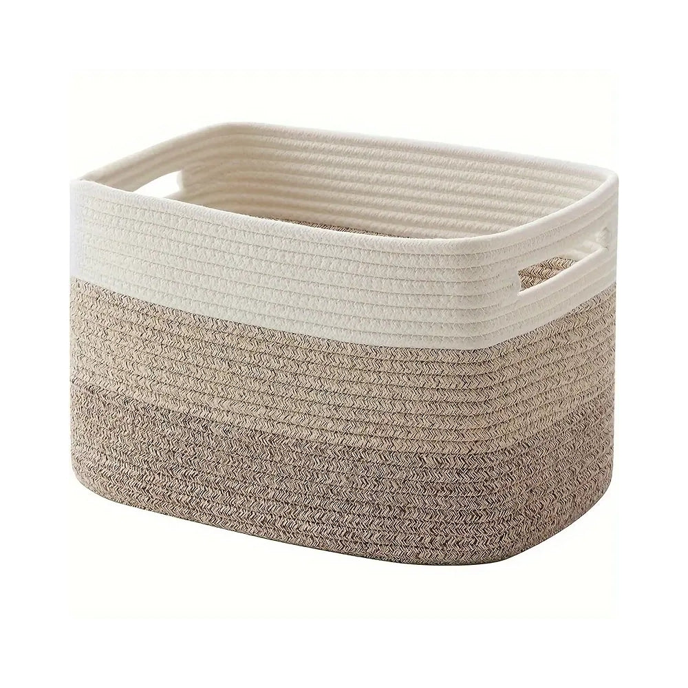 Woven Cotton Rope Storage Basket