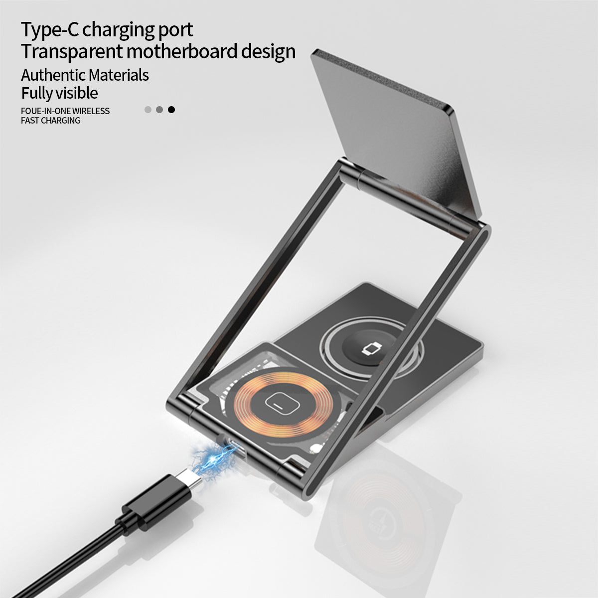 T33-FOUE-IN-ONE WIRELESSFAST CHARGER