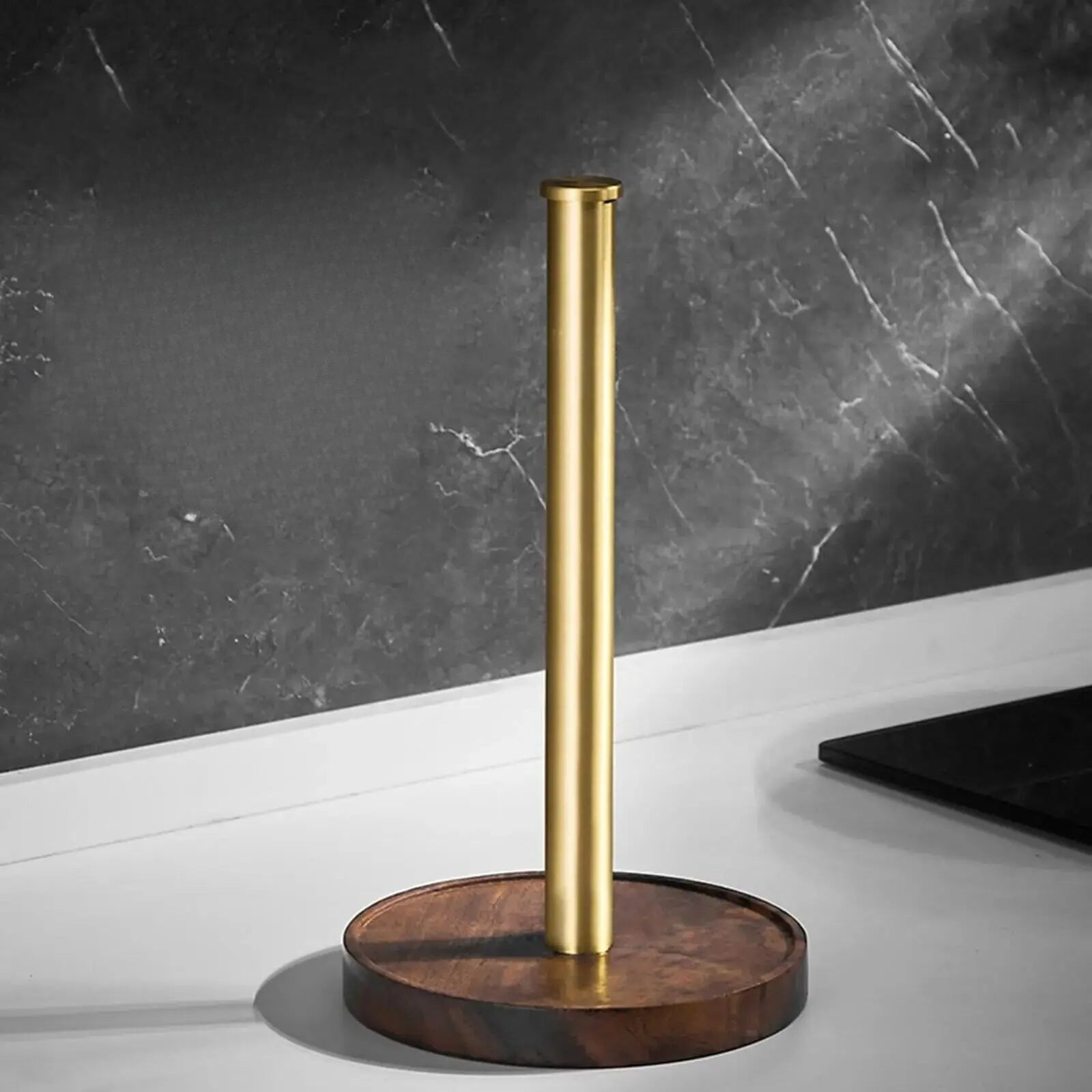 Marble & Gold Paper Towel Holder