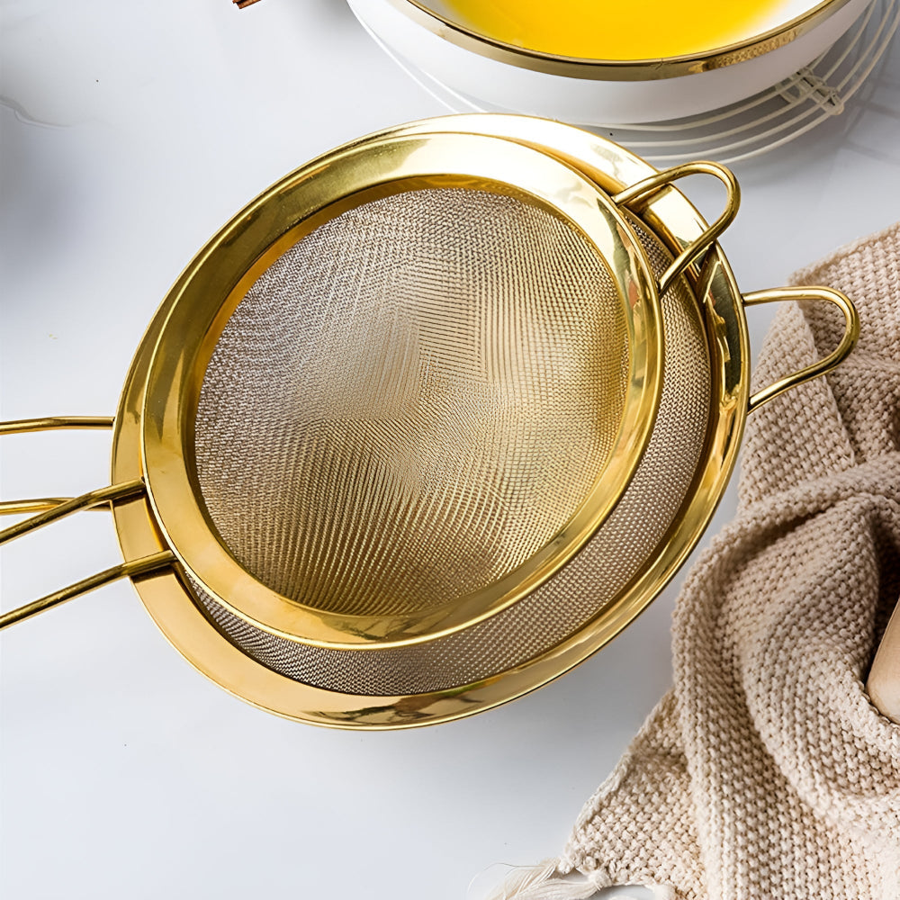 Golden Iron Fine Mesh Strainer