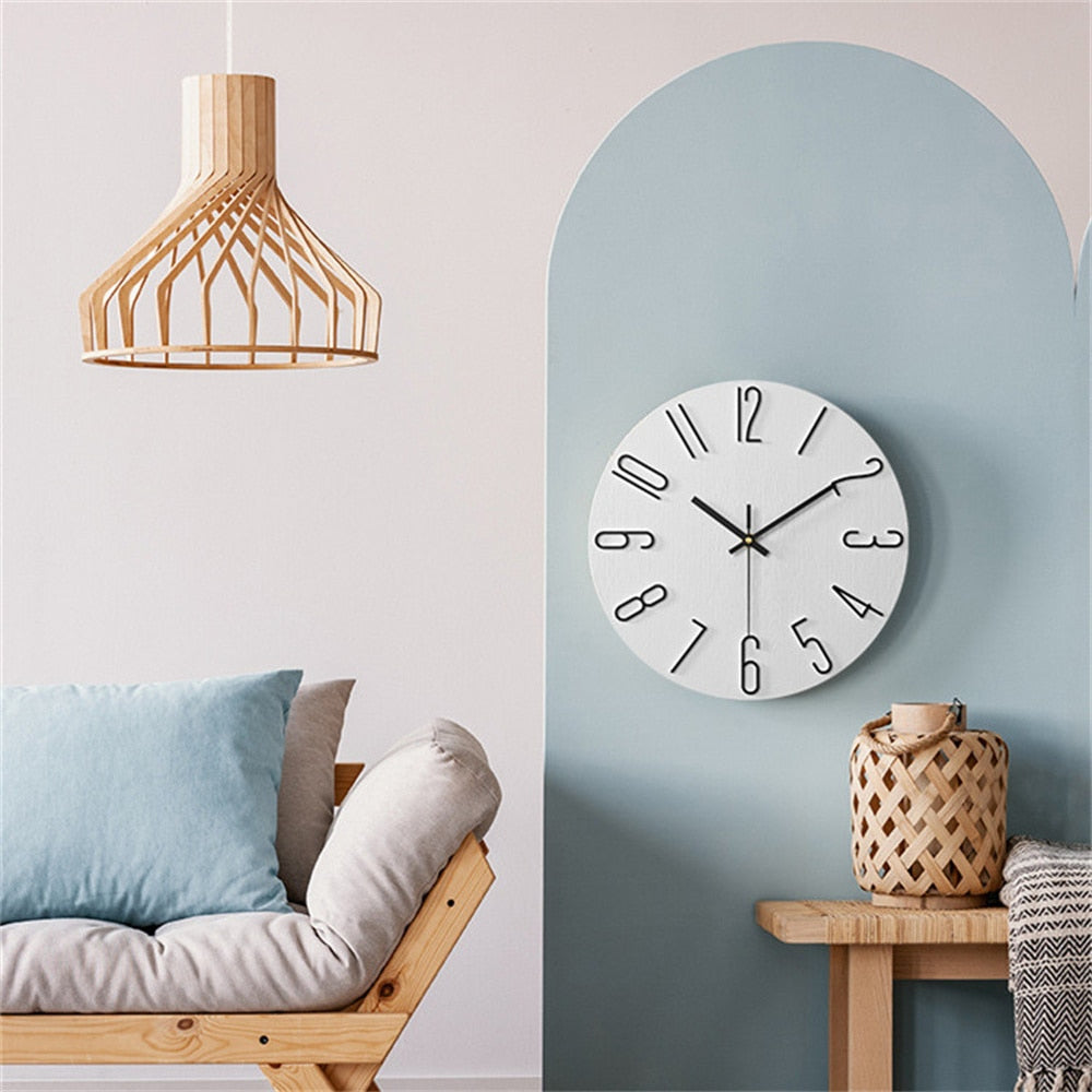 GlowTech - Reloj de pared de plástico moderno