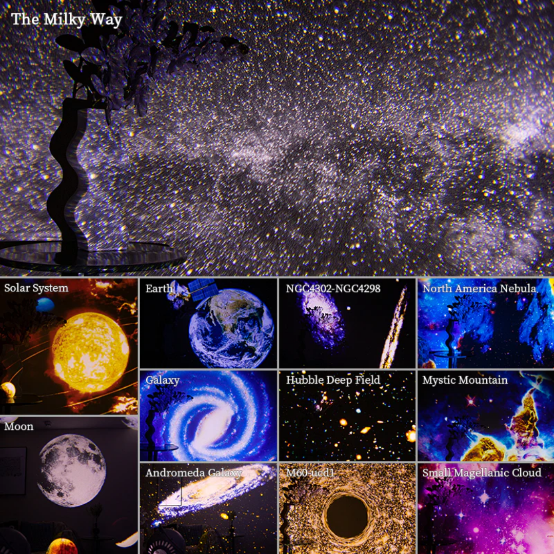 Celestial Dreams: 360° Planetarium Galaxy-projektor - Dekker hele rommet