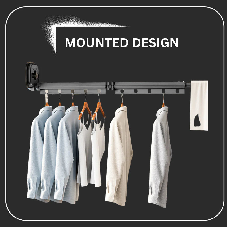 Retractable Clothes Drying Rack in Aluminium