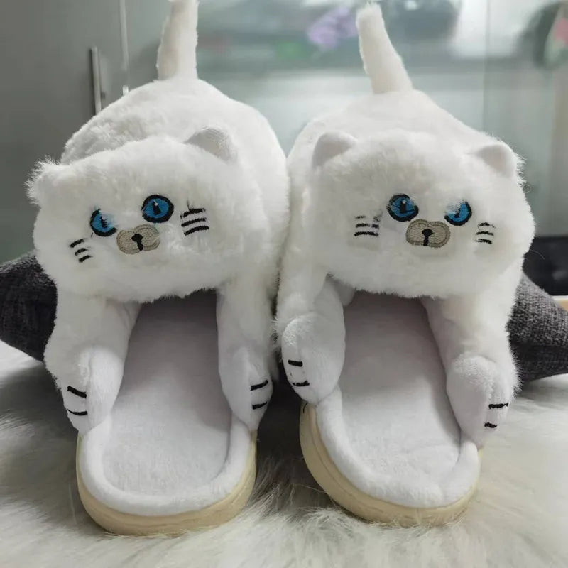 FelineFuzz Pluche Kattenpantoffels