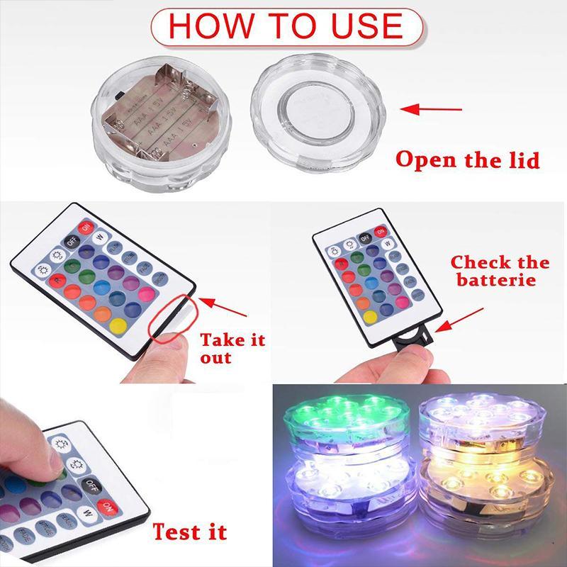 Wasserdichtes Magnet-Saug-LED-Licht mit Fernbedienung