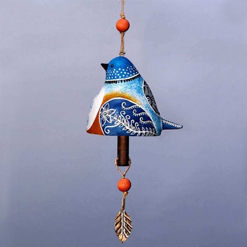 Carillon à vent d'oiseau en céramique, cloche de chanson, décoration de jardin et de maison