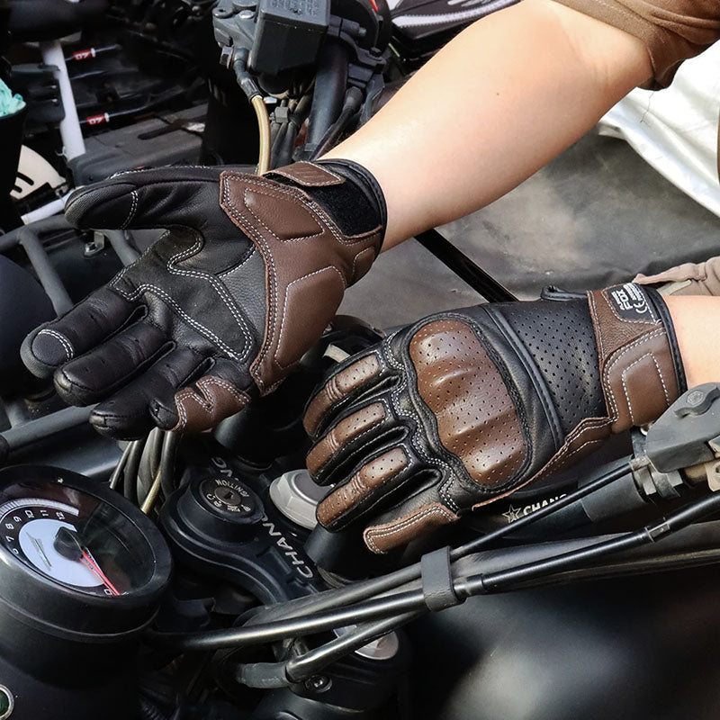 RetroTouch Motorradhandschuhe