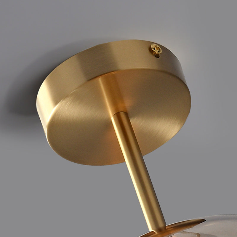 Goldenova - Elegante lampada da soffitto rotonda in nero e oro