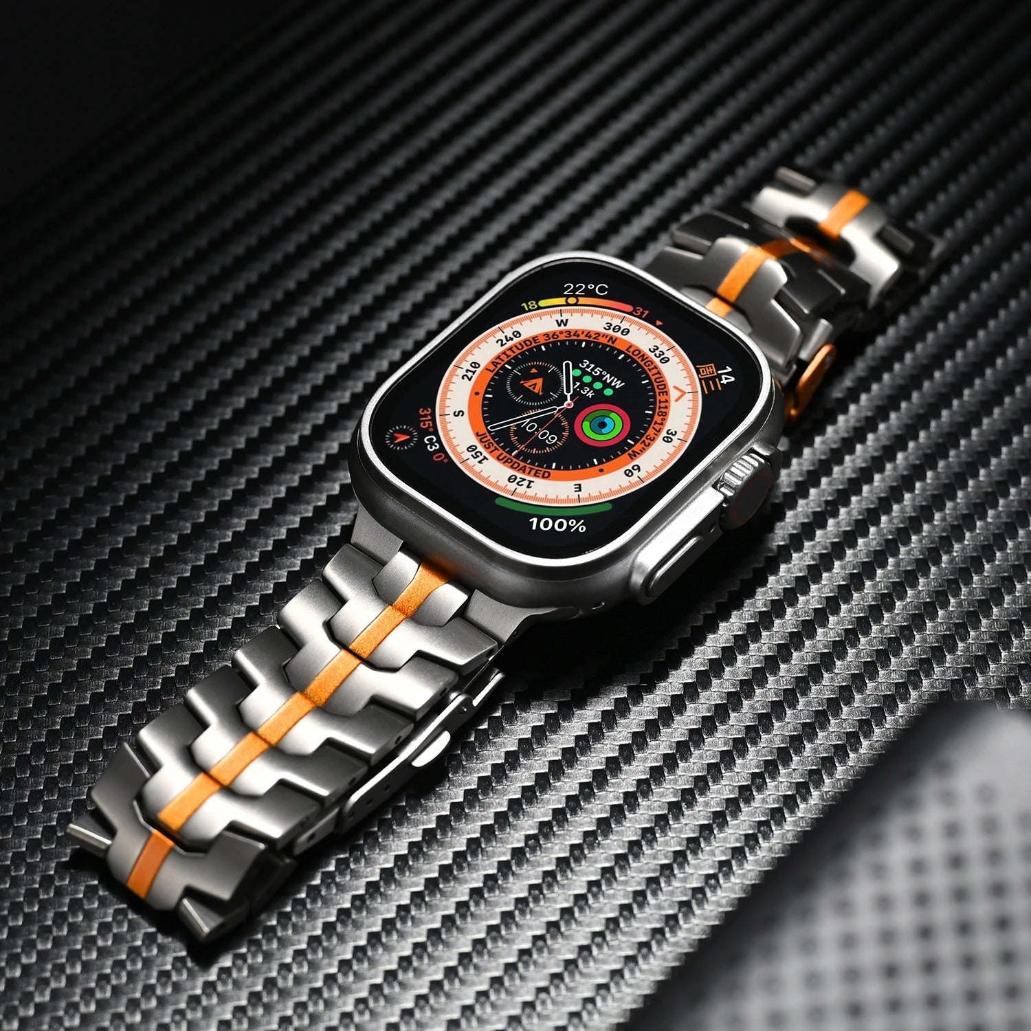 Keith Laan | Luxe titanium Apple Watch-band