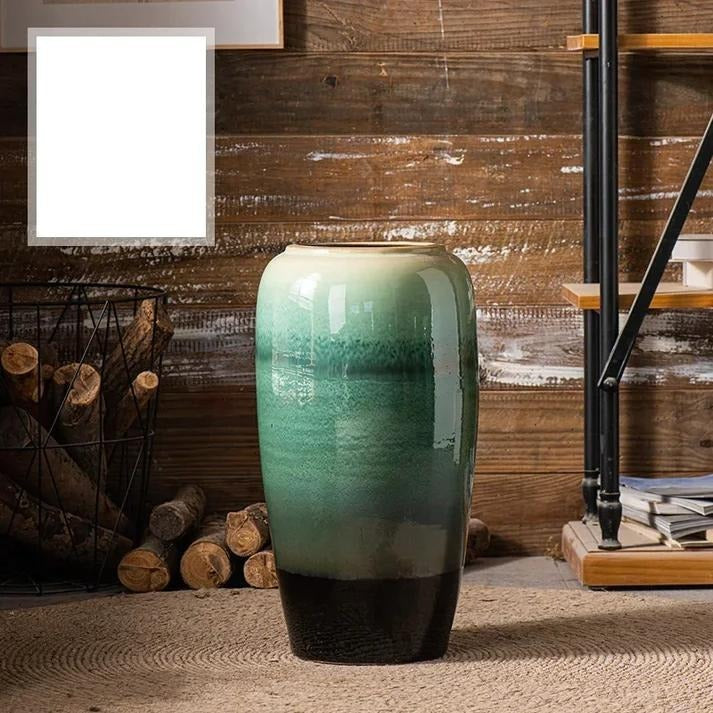 Design Grand Vase Vintage Hohe Boden Zylinder Pflanze Blumen Vasen Luxus Jarrones Decorativos Moderno Nordic Stil Wohnkultur