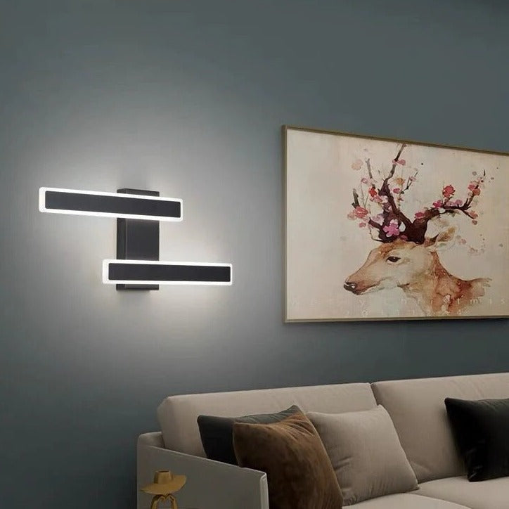 Lámpara de pared LED moderna - Luz larga con rayas