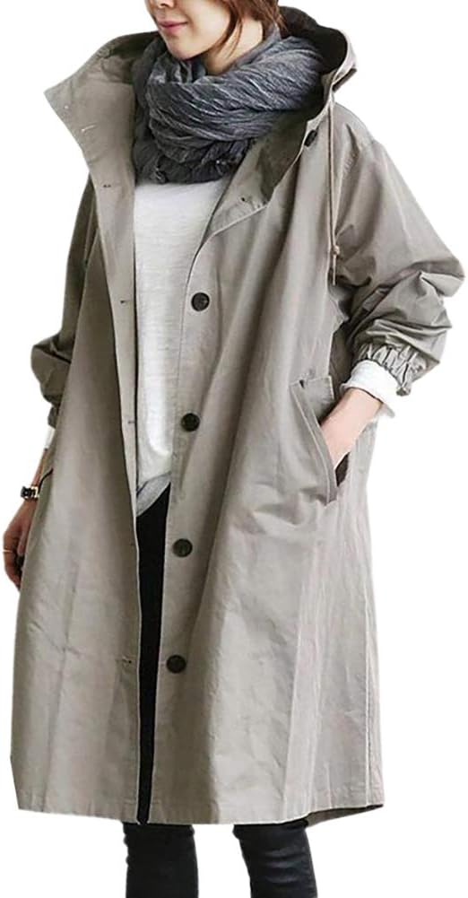 Cappotto elegante | Trench/giacca lunga alla moda da donna cambiano stagione 2024