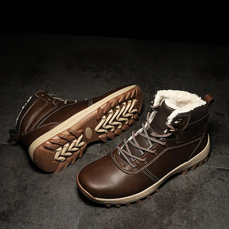 Mesa - bottes d'hiver en cuir vintage pour hommes