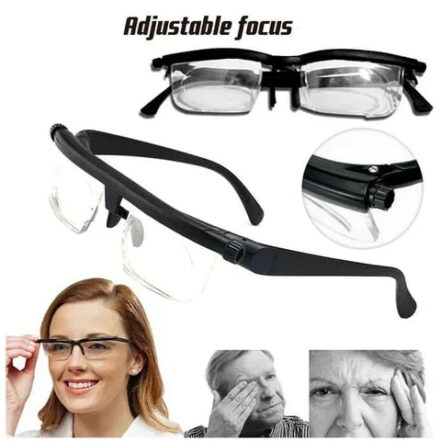 Gafas de enfoque ajustable para visión cercana y lejana