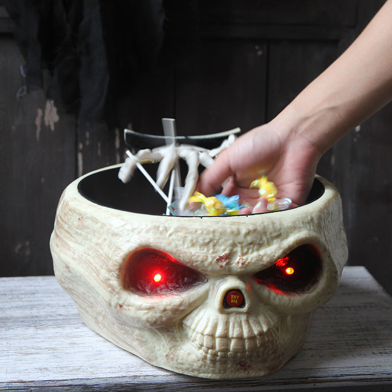 Elektrisk Halloween-dekorasjon Ghost Hand Candy Bowl