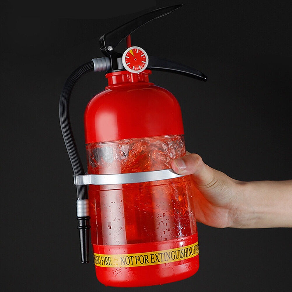 Dispensador de bebidas con extintor de incendios