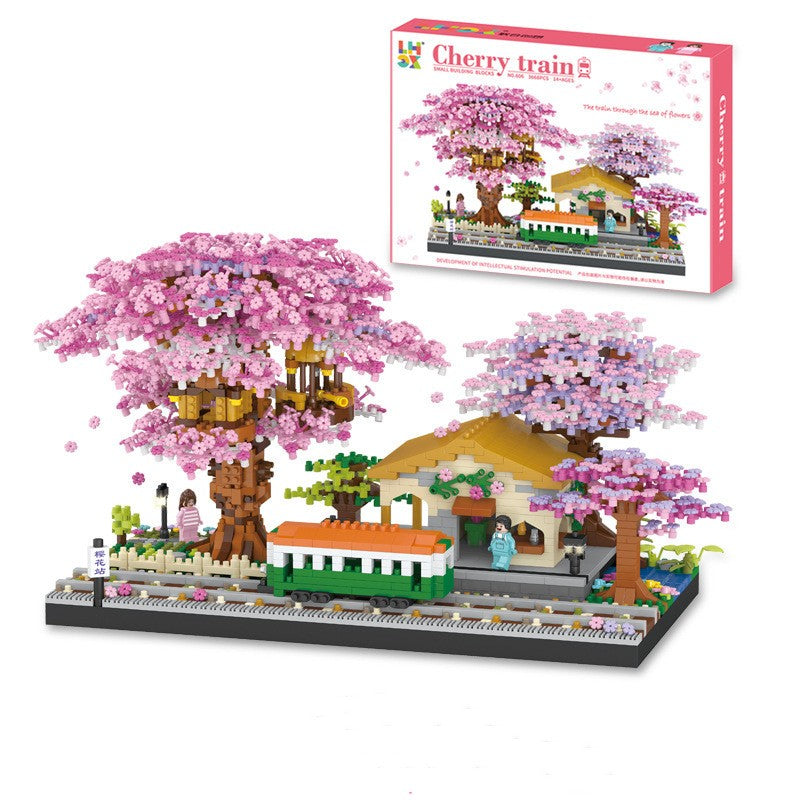 Cherry Blossom byggeklodser Dekor