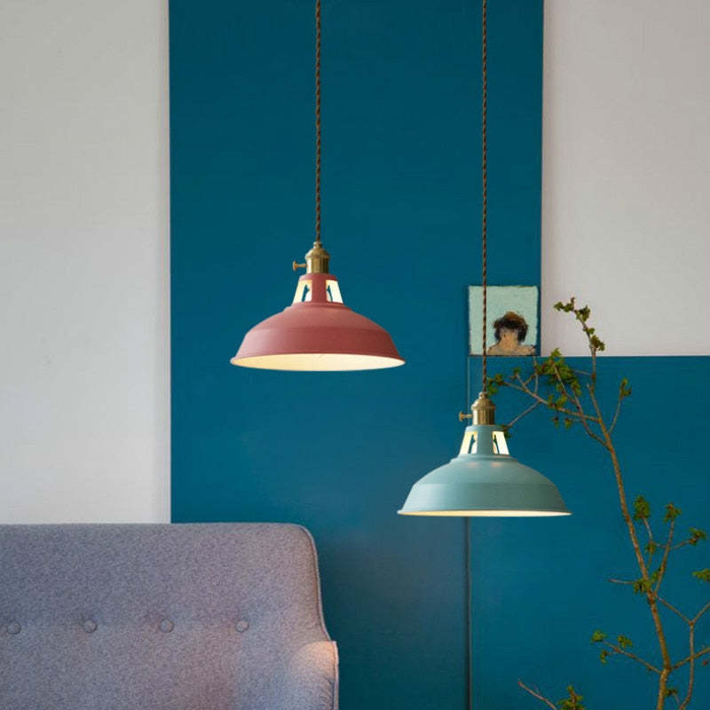 Spectrum - Lampada a sospensione in metallo dal design vivace