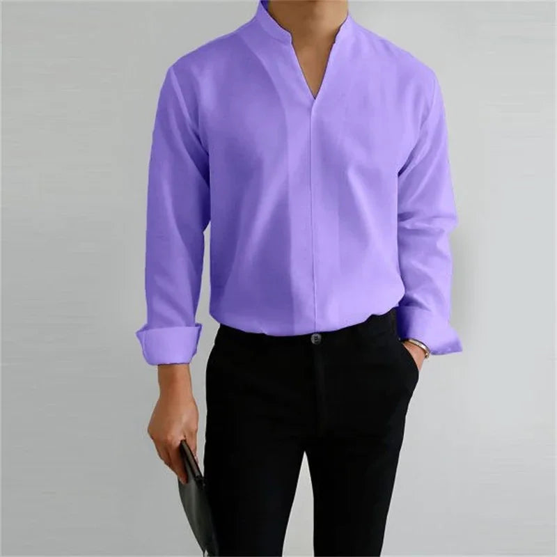 Gentlemans Simple Design Casual Shirt