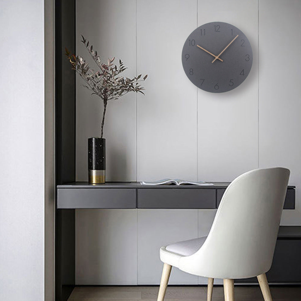 Minimalistisk norsk vægdekoration Silent Clock 29 cm