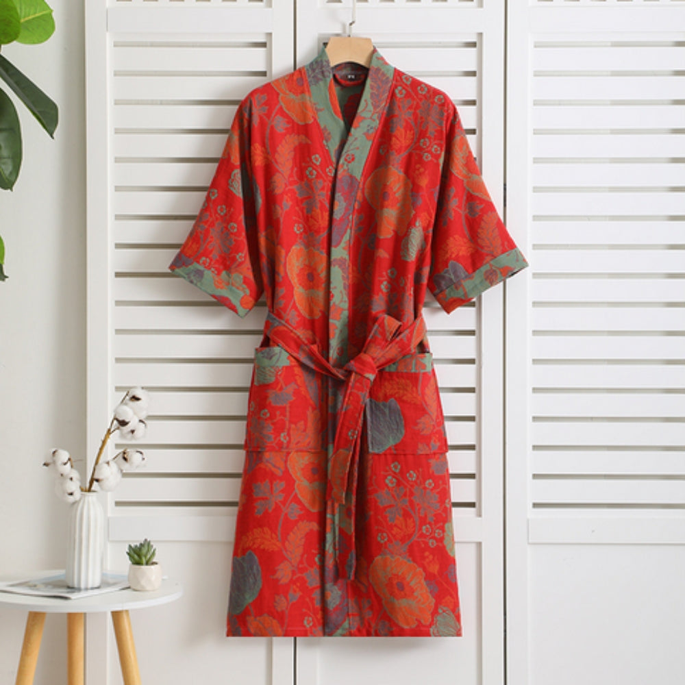 Rosebud Elegance Comfort Bathrobe