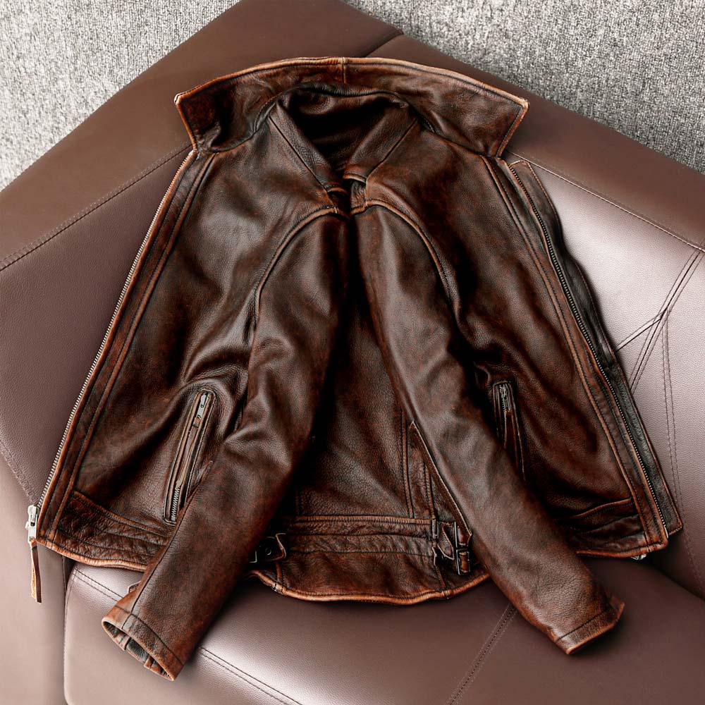 Swallow-Tailed Leather Jacket