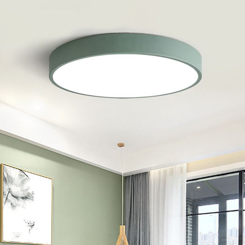 Morandi Lampada da Soffitto Moderna a LED Rotonda in Metallo Rosa Grigio Soggiorno