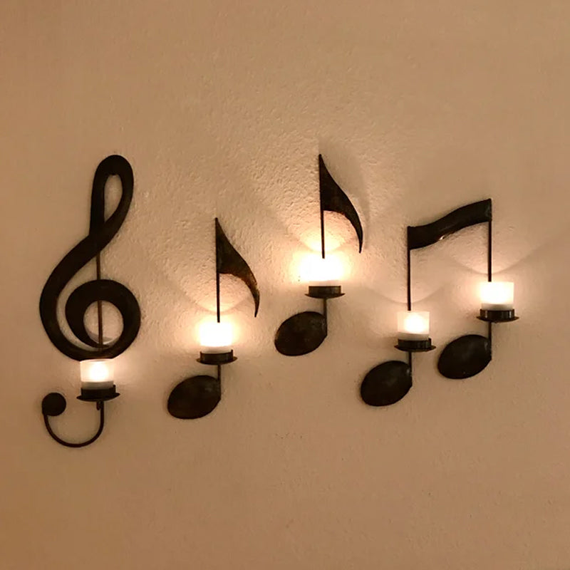 🎼Black Music Note Wall Sconce