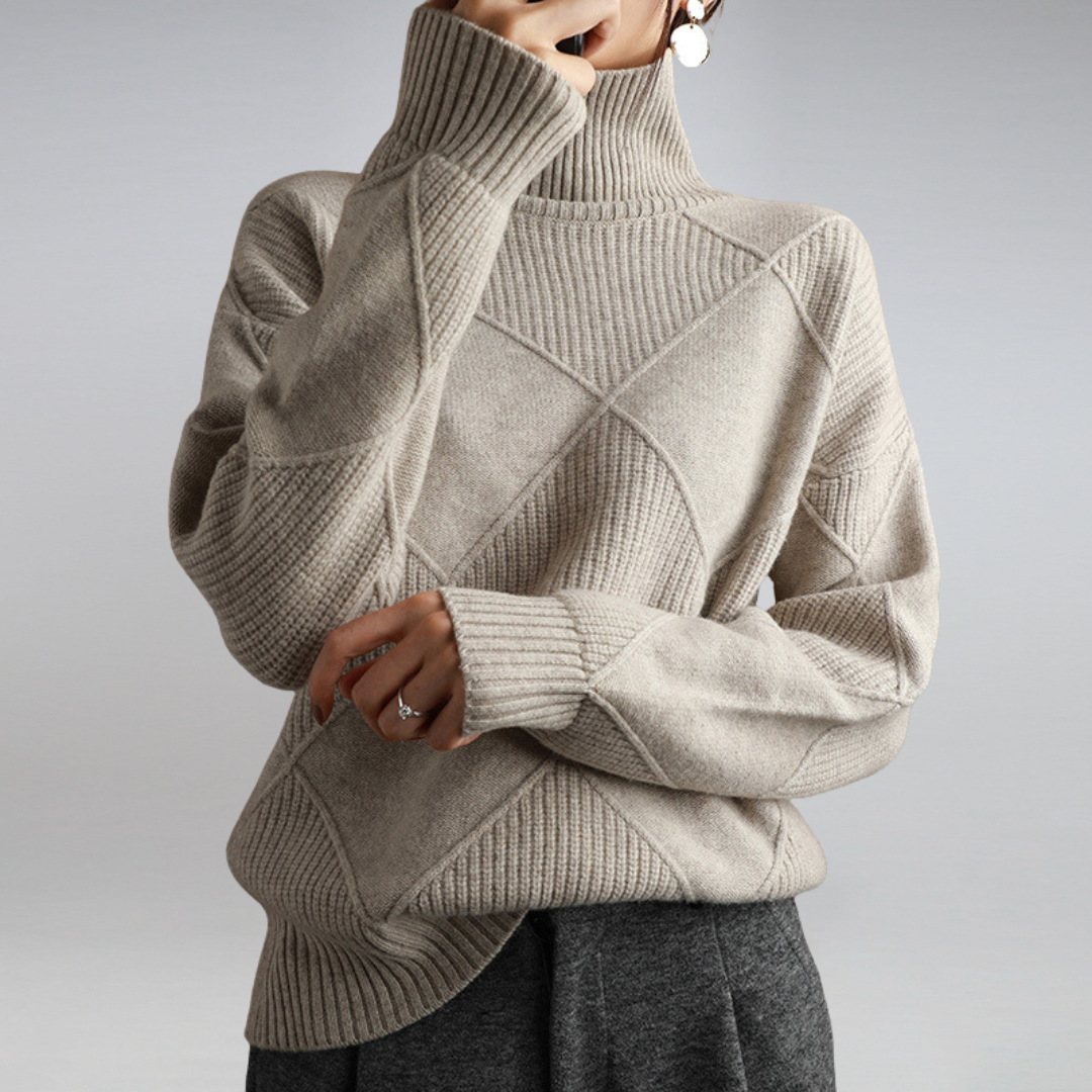 Adelle™ Cashmere Turtleneck-genser