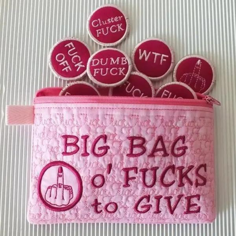 Big Bag Of Fucks To Give Zipper Pouch