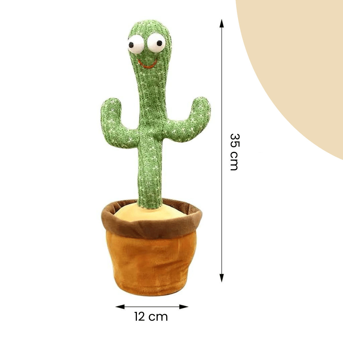 Happy Cactus™ - Leksak som reagerar på ljud - Dansande kaktus