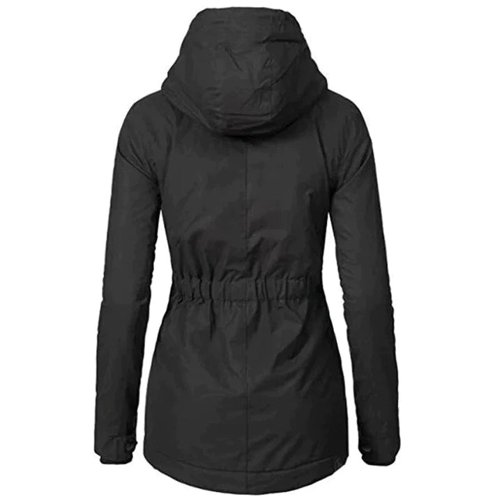 Stavanger- Abrigo/chaqueta de invierno forrado con capucha impermeable mujer