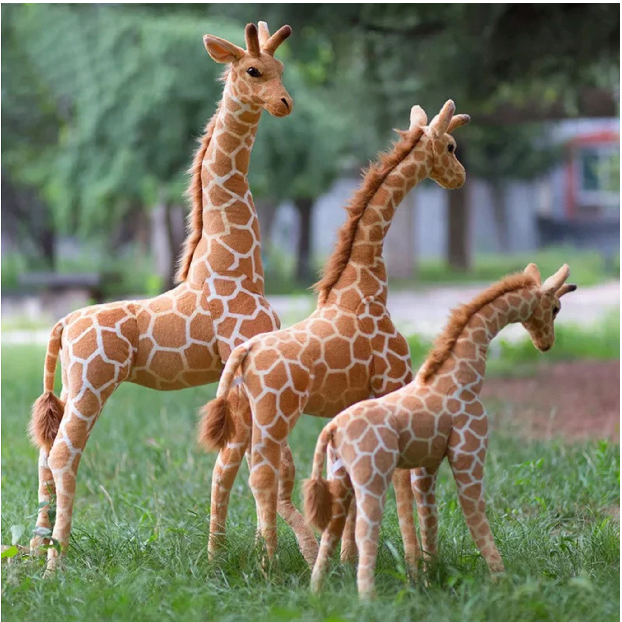 Realistico gigante peluche giraffa