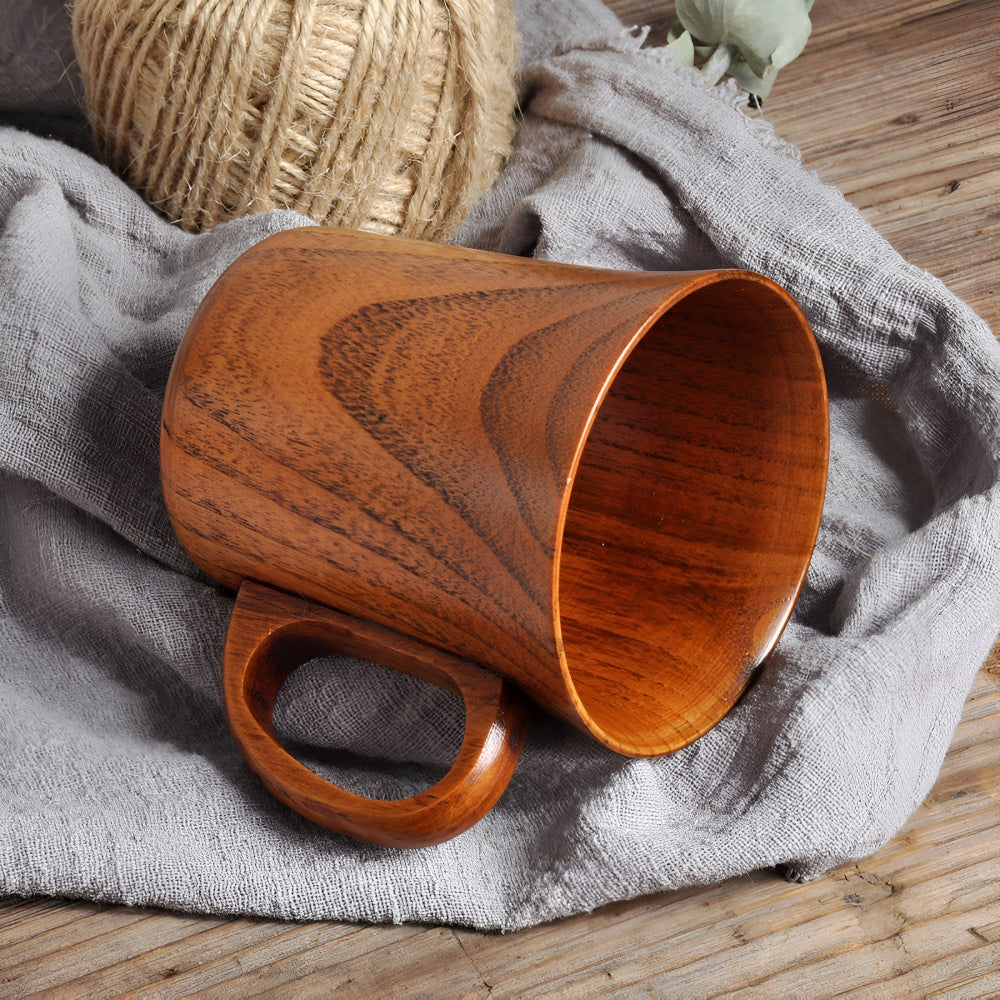 Rustic Japanese Style Wooden Mug