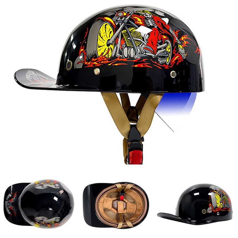 Motorrad-Baseballhelm - DOT genehmigt