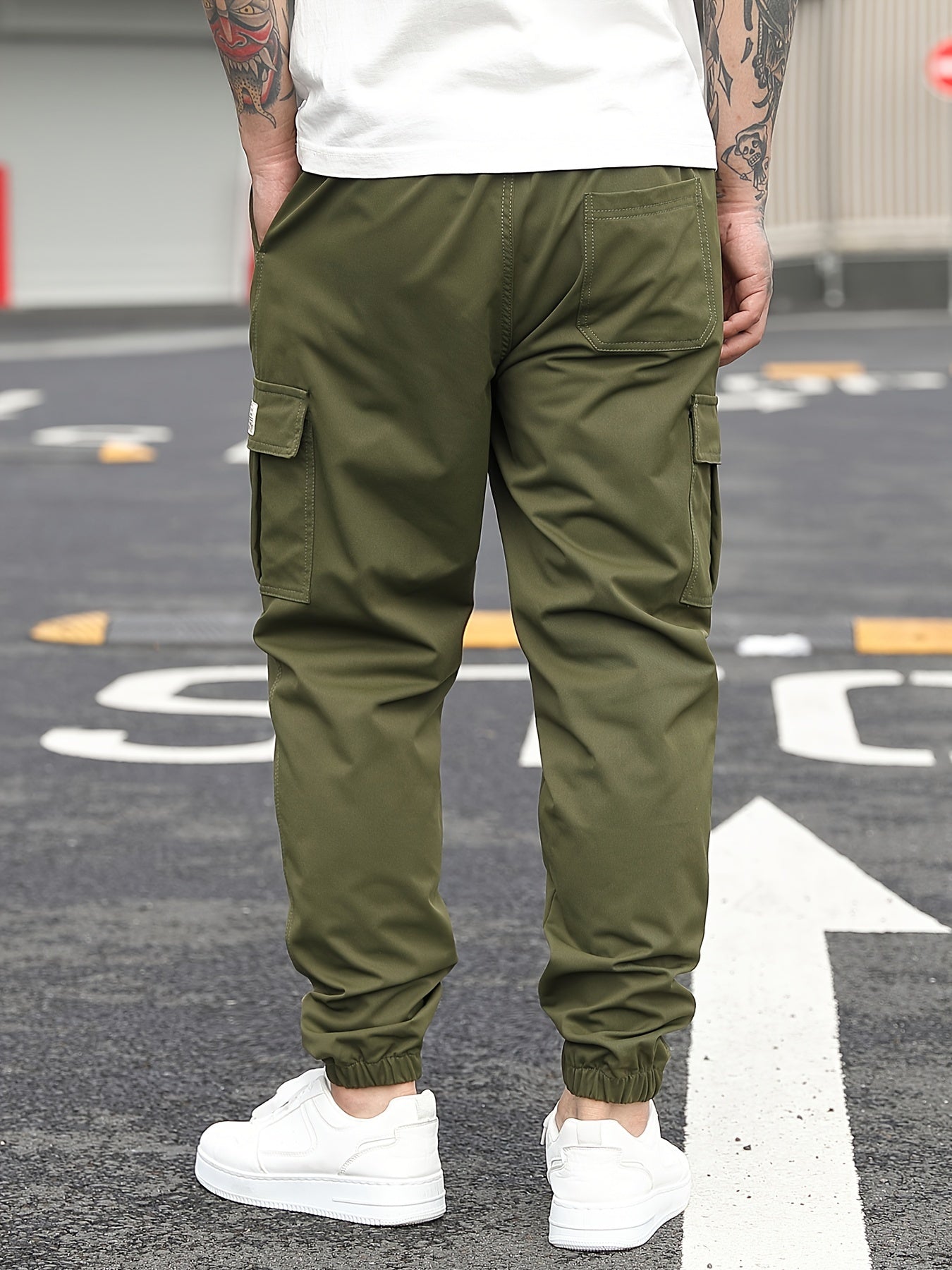 Pantalones de jogging cargo beige - Lukas