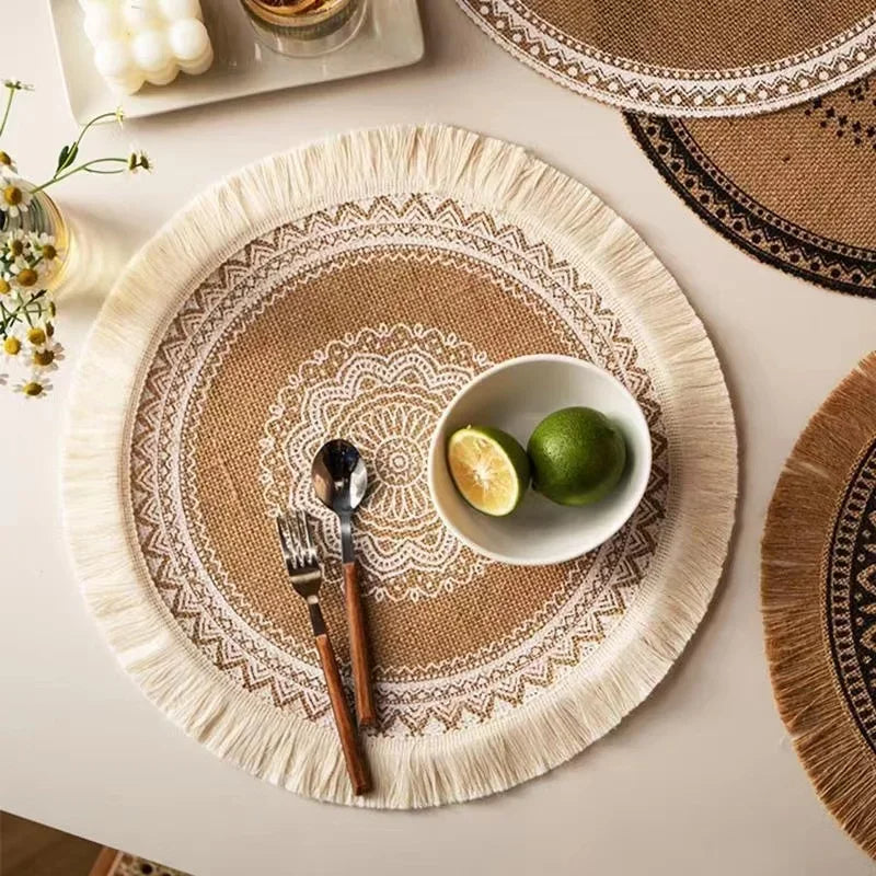 Lot de 4 sets de table Boho