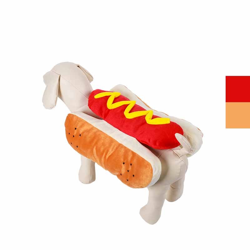 Sissend Hotdog Huisdierkostuum