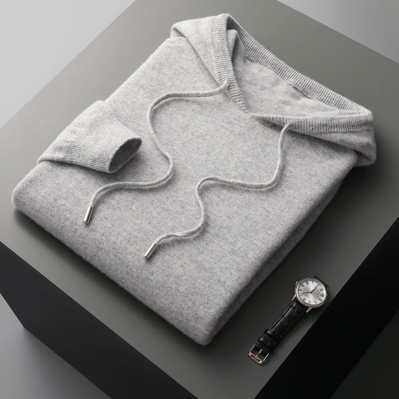 Felpa con cappuccio/maglione 100% cashmere