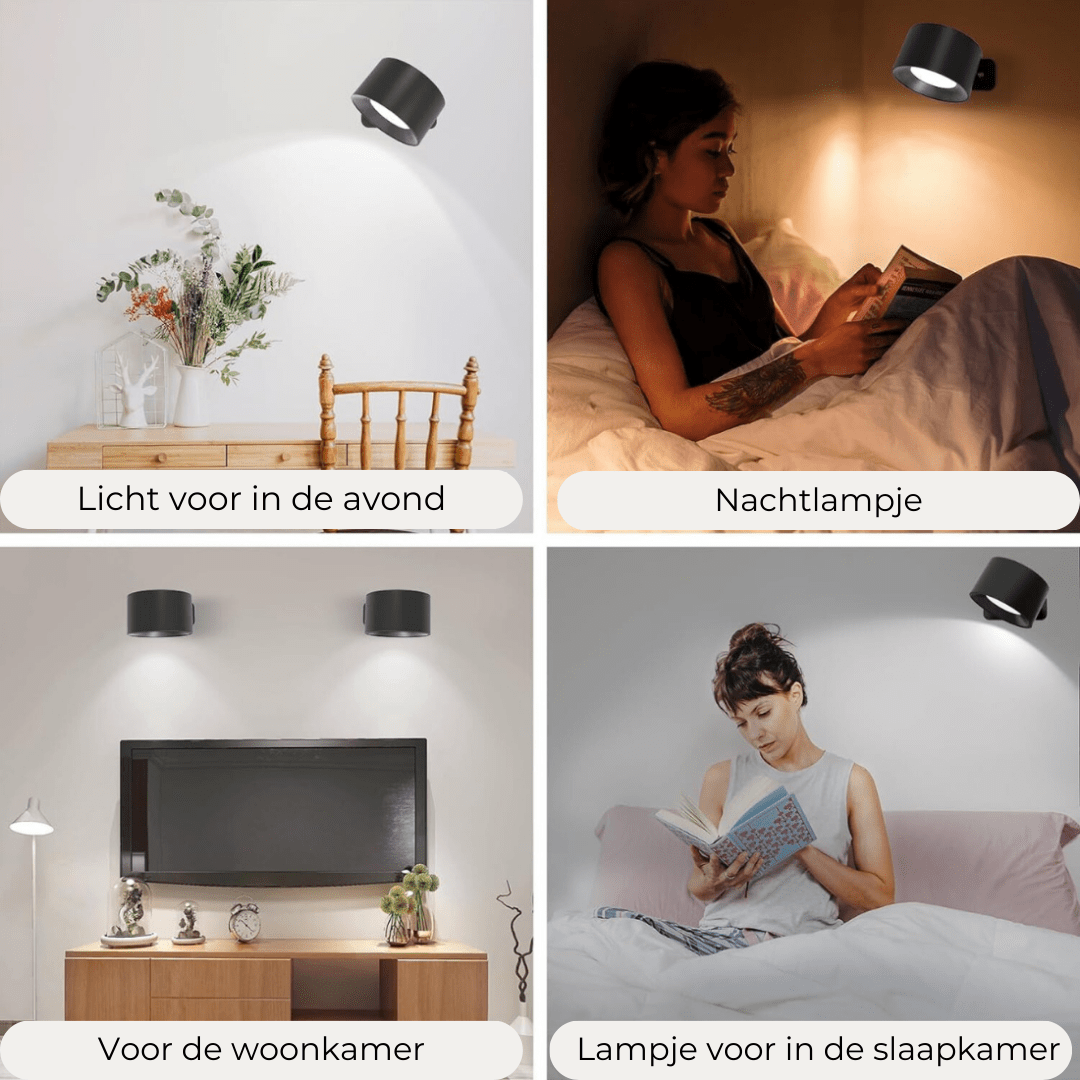 FlexiLamp - Wireless rechargeable 360° wall lamp