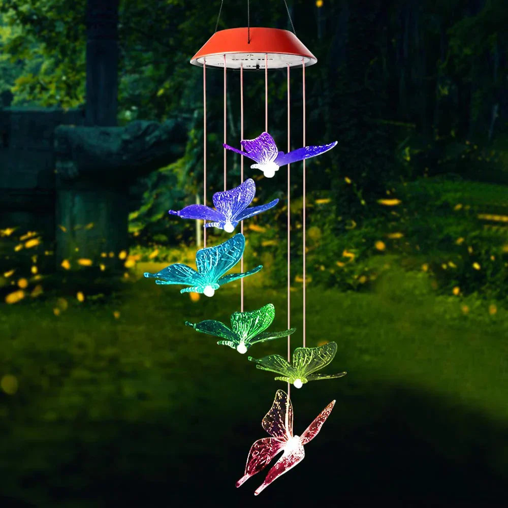 Flutterlights - Dekorative solcellelamper med sommerfugledesign