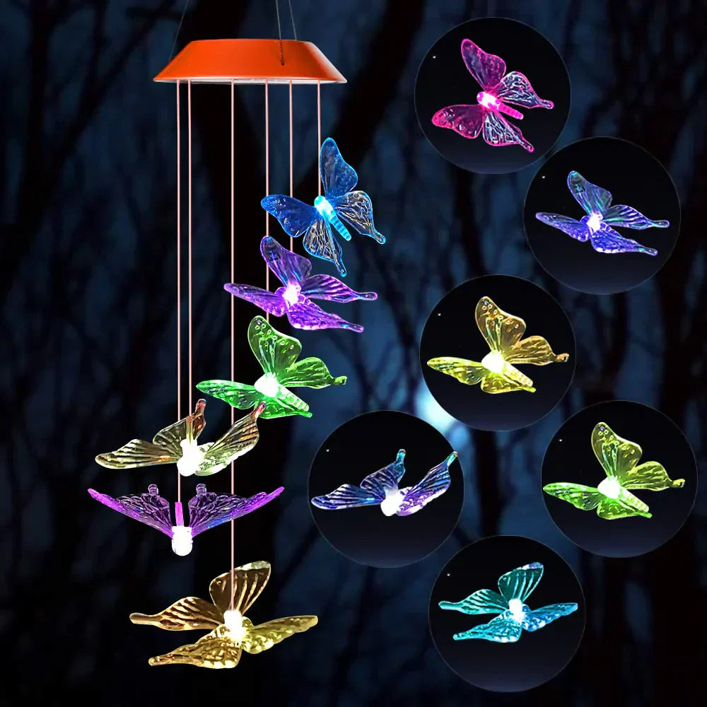 Flutterlights - Dekorative solcellelamper med sommerfugledesign