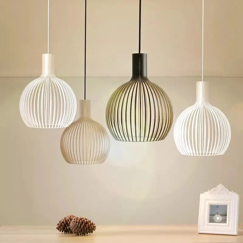 Nordic houten kooi hanglamp kroonluchter