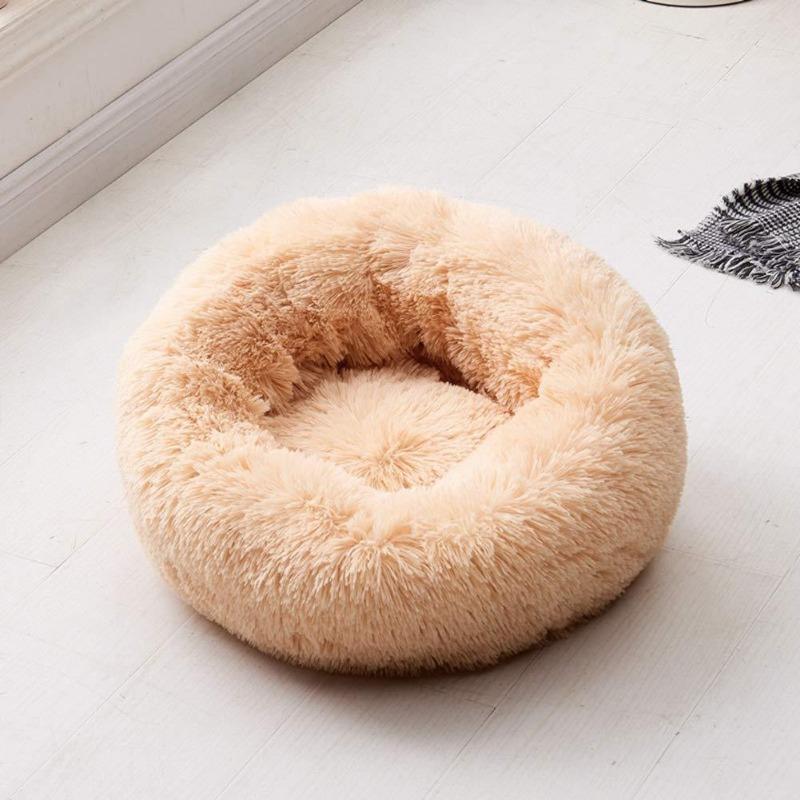 Ronde Pluche Kalmerende Donut Kat Bed Nest