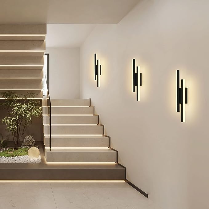 Lámpara de pared LED moderna - Luz larga con rayas